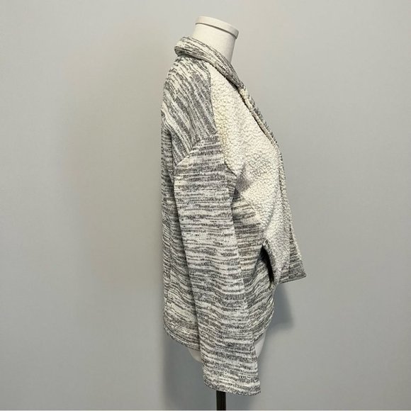 Anthropologie Saturday Sunday Fleece Sweater Jacket Shacket - Picture 9 of 13